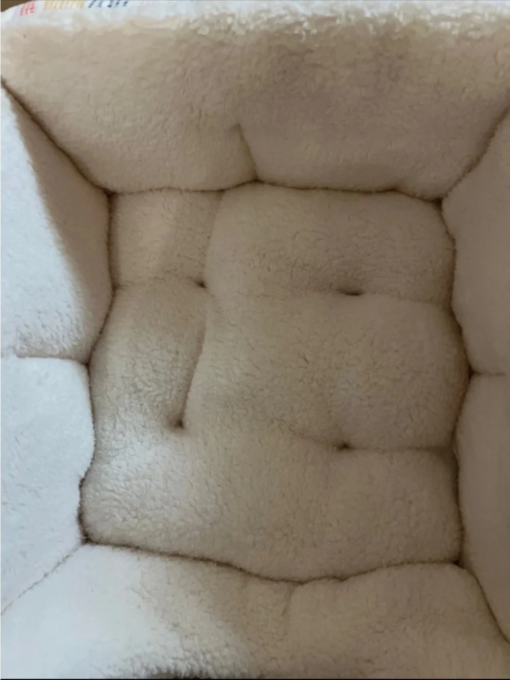 Boots & Barkley Cream Sherpa Square Pet Bed